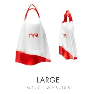 TYR Hydroblade Swim Fins - Size Large (Men’s 8-9 / Womens 9.5-10.5) - NWOT